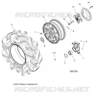 ROUES, REAR AND HUB