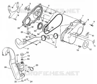 COUVERCLE D'EMBRAYAGE Scrambler 400 W98BC38C (4947254725C006)