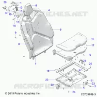 SIEGE ASM.,REAR
