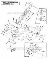SWING ARM WELDMENT AND AMORTISSEUR ARRIERE ASSEMBLY (4911991199032A)