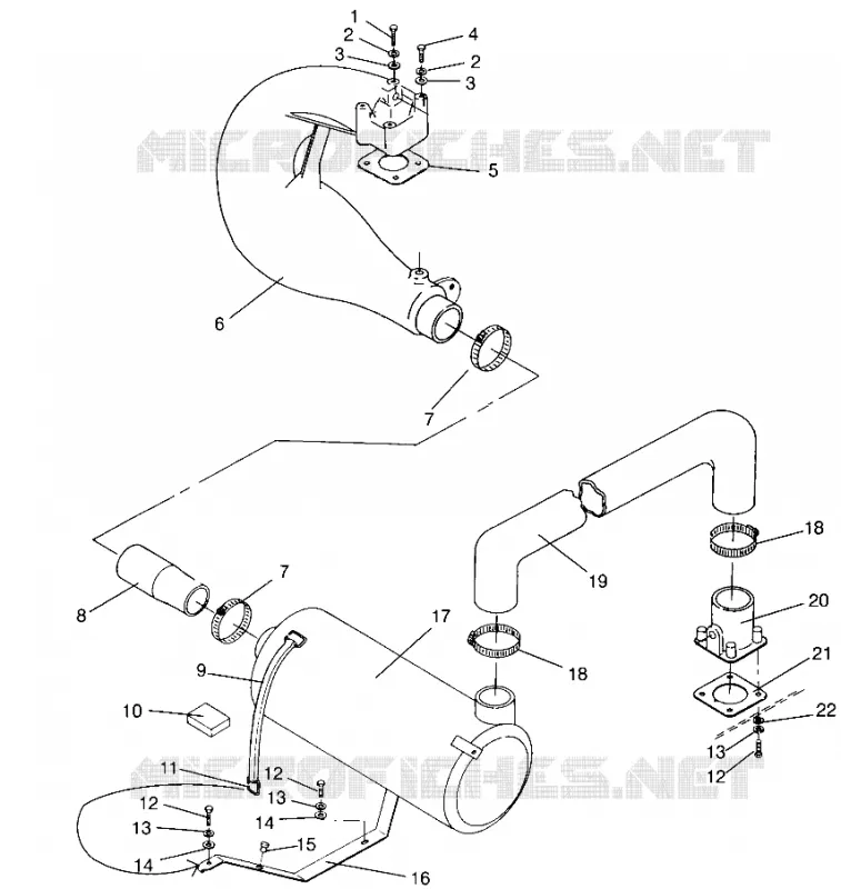 ECHAPPEMENT SLX 780 B954287 (4933953395B005)