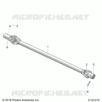 SYSTÃˆME DE TRANSMISSION, PROP SHAFT, FRONT