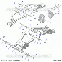 SUSPENSION ARRIERE CONTROL ARM MOUNTING