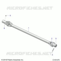 SYSTÃˆME DE TRANSMISSION, PROP SHAFT, FRONT