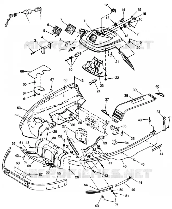 CARROSSERIE AVANT LITE GT 0973133 and EUROPEAN LITE GT E973133 (4938253825A007)