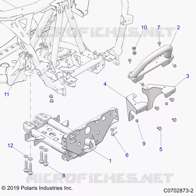 CHASSIS, MOUNTING, FRONT GEARCASE