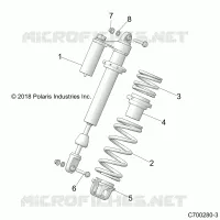 SUSPENSION, AMORTISSEUR AVANT MOUNTING