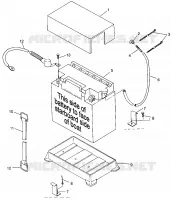 SUPPORT BATTERIE HURRICANE B964466 and Intl. HURRICANE I964466 (4935733573B005)