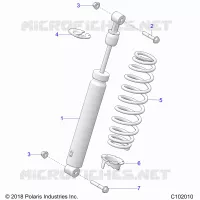 SUSPENSION, AMORTISSEUR ARRIERE