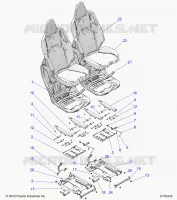 SIEGE ASM. AND SLIDER, FRONT