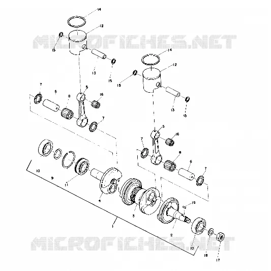 PISTON AND VILEBREQUIN (SS) (4910951095023A)
