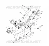 BRAS DE SUSPENSION ET AMORTISSEUR ARRIERE 250 6X6 / W928727 (4922842284029A)