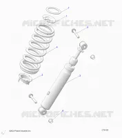 SUSPENSION, REAR SUPPORT AMORTISSEUR 