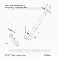 SUSPENSION, SUPPORT AMORTISSEUR , REAR SUSP.