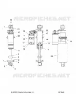 SUSPENSION, AMORTISSEUR AVANT TRACK