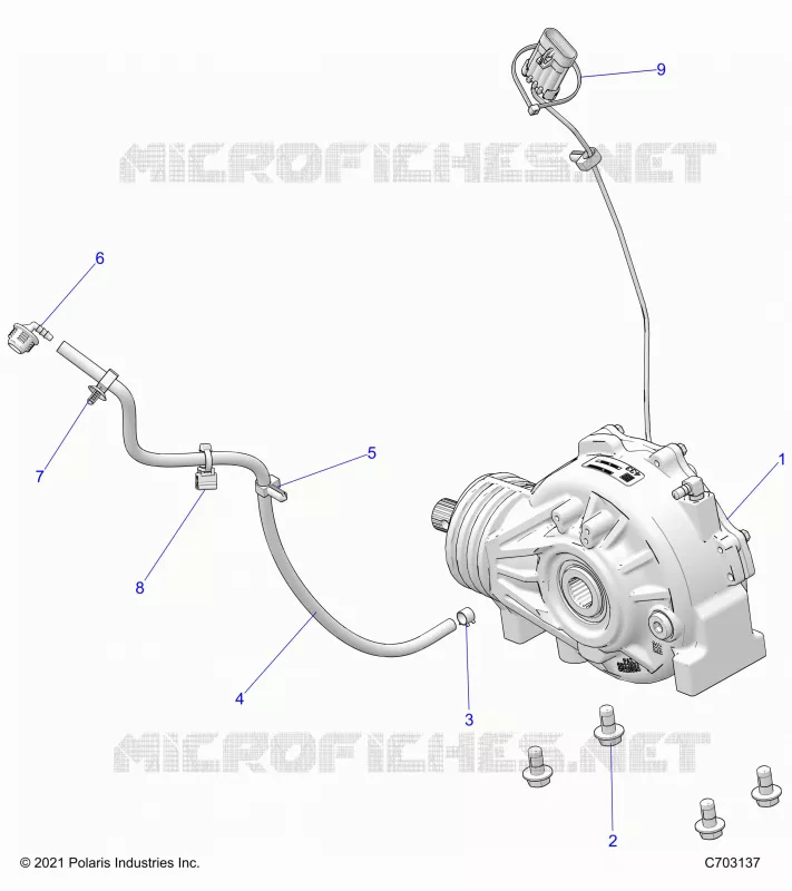 SYSTÃˆME DE TRANSMISSION, FRONT GEARCASE MOUNTING