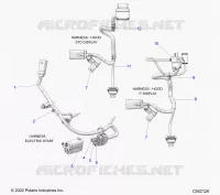 ELECTRICITE, WIRE HARNESS, HOOD, ELECTRIC START