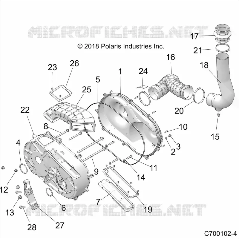 SYSTÃˆME DE TRANSMISSION, CLUTCH COVER AND DUCTING