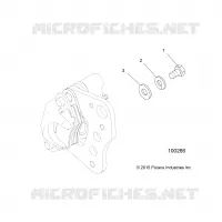 FREIN AVANT CALIPER MOUNTING