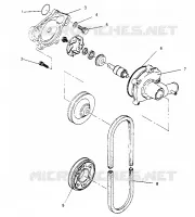 POMPE A EAU XLT TOURING 0952857 and  EUROPEAN XLT TOURING E952857 (4929172917C009)