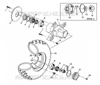 ROUE AVANT XPLORER 400L W98CC38C (4945414541B006)