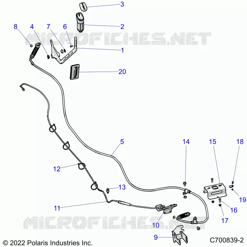SYSTÃˆME DE TRANSMISSION, GEAR SELECTOR AND THROTTLE CABLE