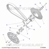 SYSTÃˆME DE TRANSMISSION, SECONDARY CLUTCH
