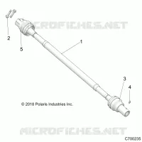 SYSTÃˆME DE TRANSMISSION, REAR PROP SHAFT