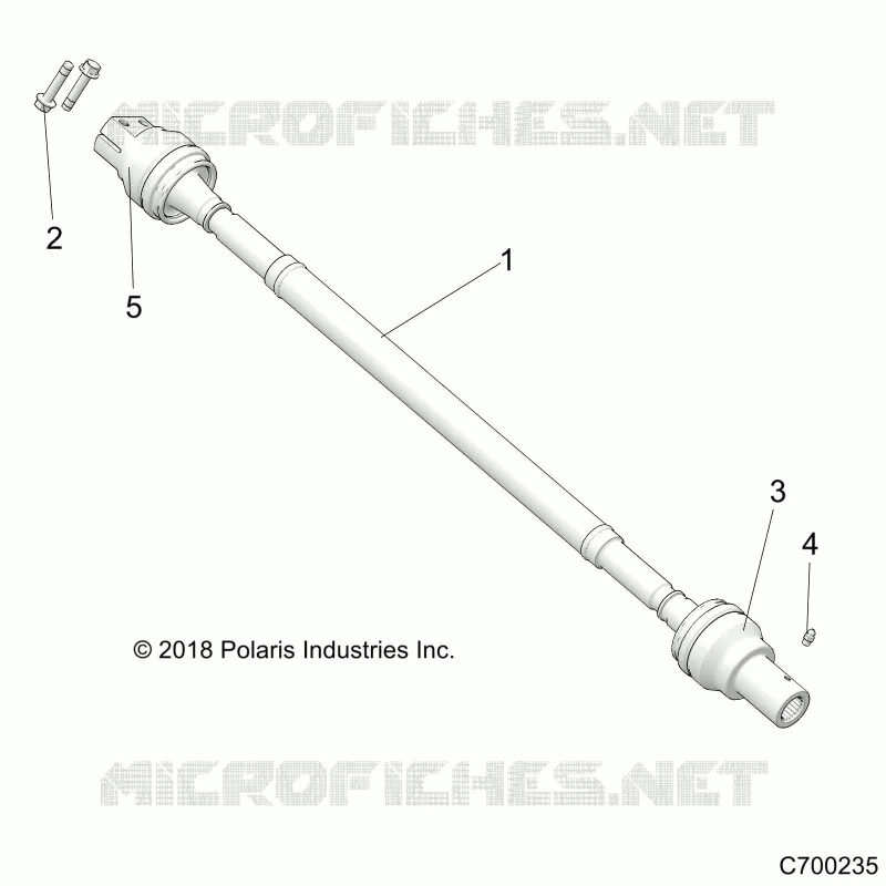 SYSTÃˆME DE TRANSMISSION, REAR PROP SHAFT