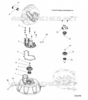 ENGINE, COOLING SYSTEM AND POMPE A EAU