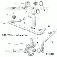 MOTEUR, WATERPUMP AND BYPASS