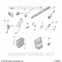 BOUTONS, SENSORS, ECU AND CONTROL MODULES