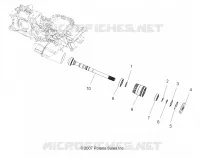 SYSTÈME DE TRANSMISSION, PONT PRINCIPAL OUTPUT SHAFT