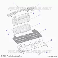 CARROSSERIE ARRIERE CLOSEOFF, CENTER PANELS