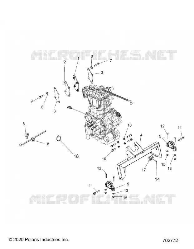 ENGINE, ENGINE AND TRANSMISSION MOUNTING