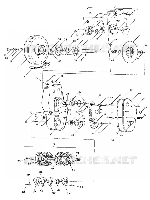 FREIN ET CARTER DE CHAINEE 650 AND 650 SKS TO SERIAL NUMBER 1839636 (4919261926013A)