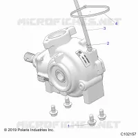 SYSTÃˆME DE TRANSMISSION, FRONT GEARCASE, MOUNTING