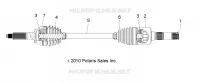 DRIVE TRAIN, TRANSMISSION ARRIERE SHAFT