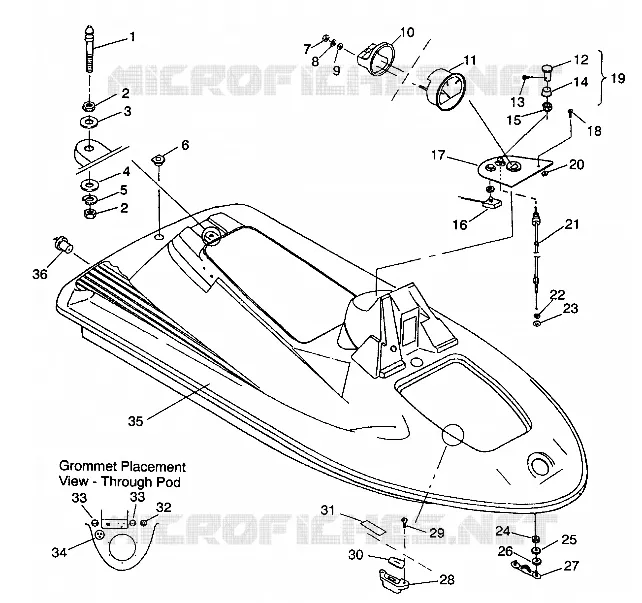 CONDUIT D'ADMISSION ASSEMBLY SL 650 B944058 (4926992699002A)