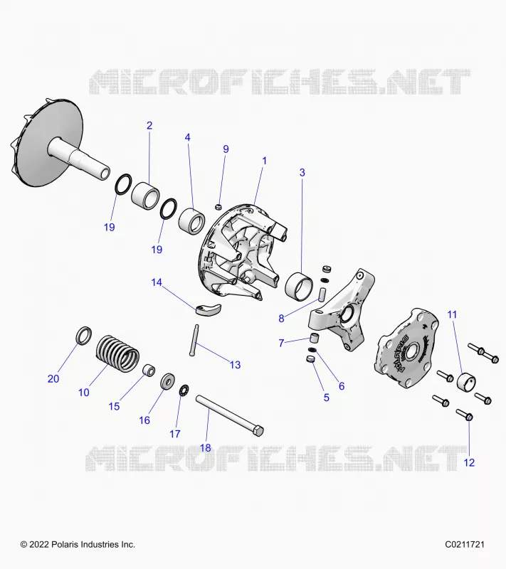 SYSTÃˆME DE TRANSMISSION, PRIMARY CLUTCH