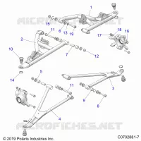 SUSPENSION AVANT CONTROL ARMS