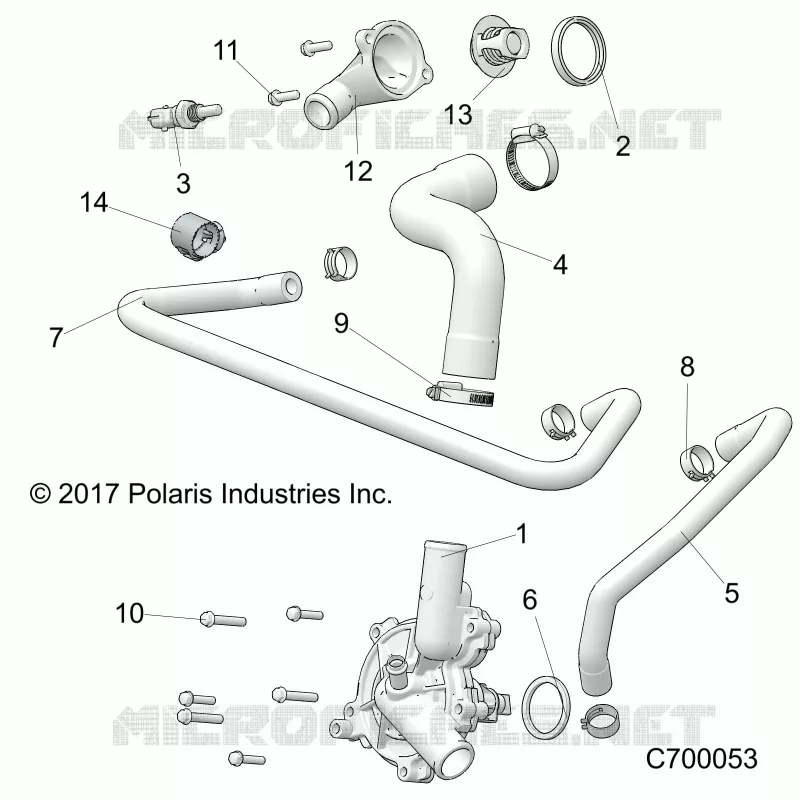 MOTEUR, WATERPUMP AND BYPASS