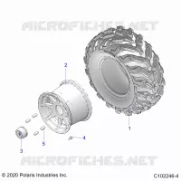 ROUES, REAR TIRE