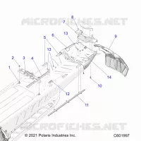 CHASSIS, REAR, MISC. COVERS AND SNOWFLAP