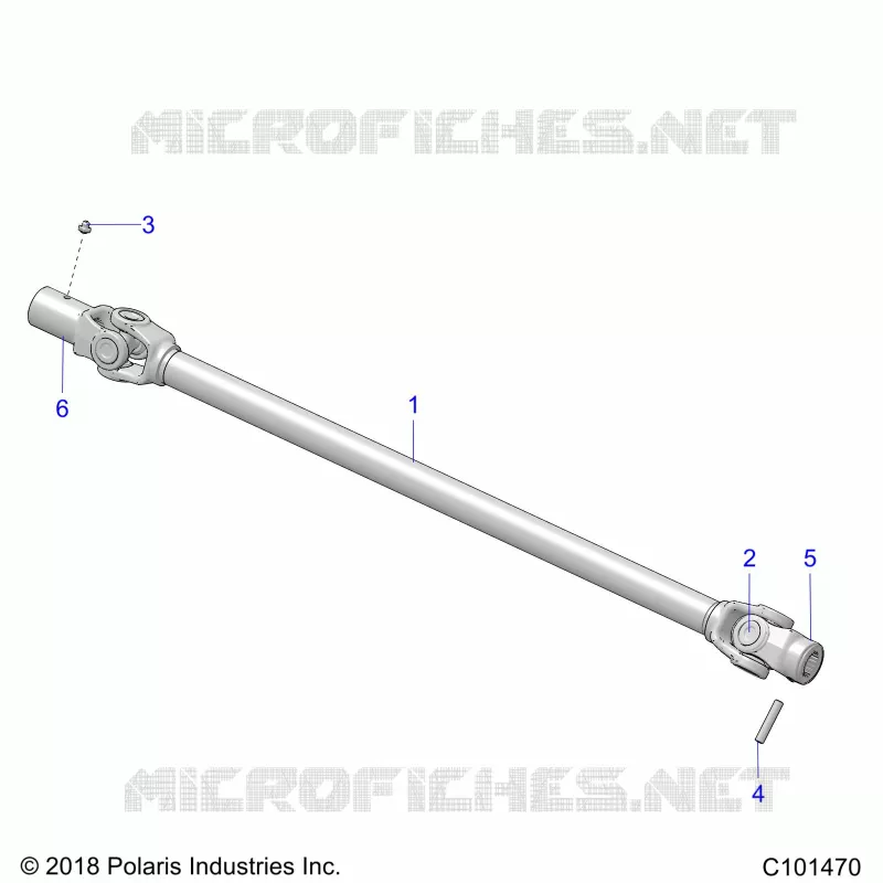 SYSTÃˆME DE TRANSMISSION, PROP SHAFT, FRONT
