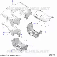 HABITACLE ARRIERE, SEAT AND FOOTWELLS