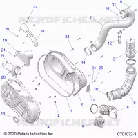 SYSTÃˆME DE TRANSMISSION, CLUTCH COVER AND DUCTING