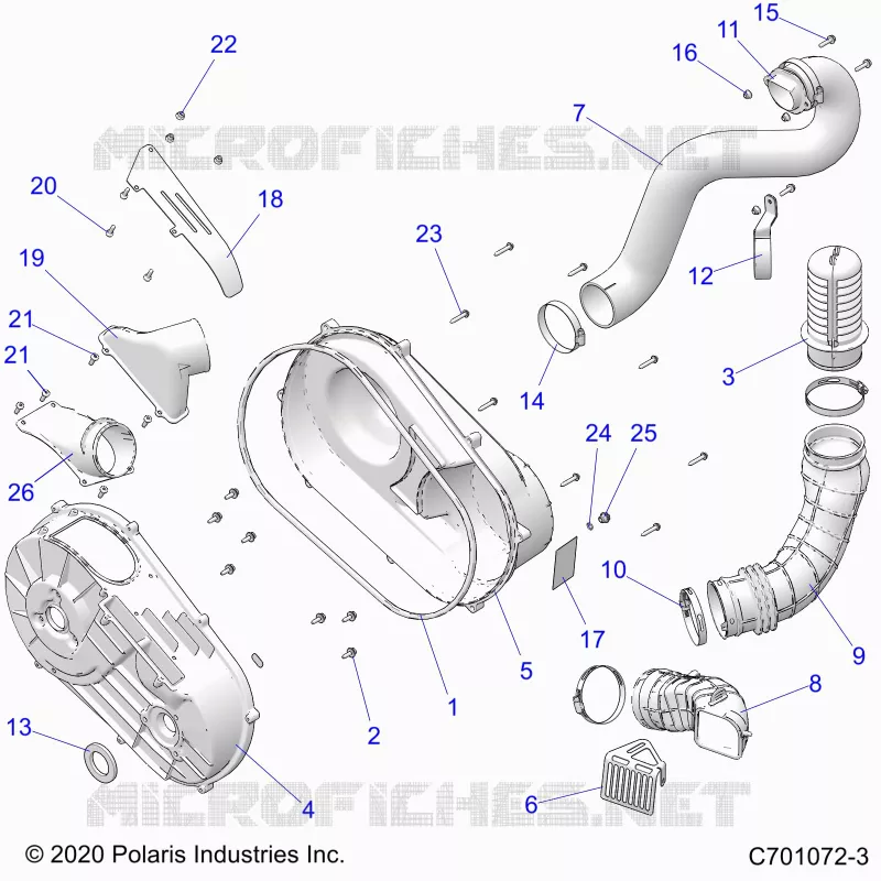 SYSTÃˆME DE TRANSMISSION, CLUTCH COVER AND DUCTING