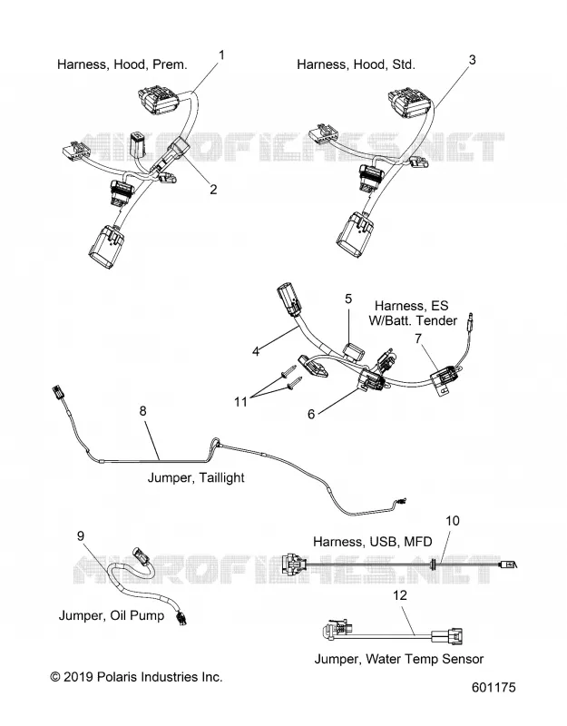 ELECTRICITE, JUMPERS/WIRE HARNESS