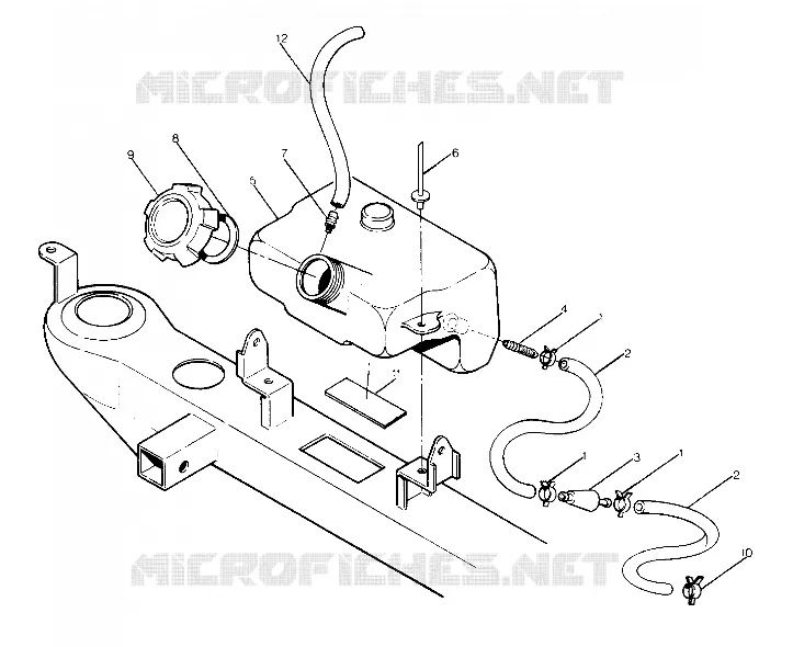 RESERVOIR D'HUILE ASSEMBLY  BIG BOSS 4X6 (4919801980005A)